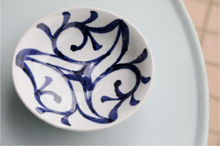 梅山窯：工藤省治が考案した唐草模様